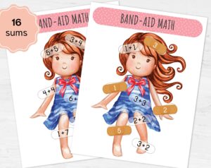 Interactive Math ADDITION Set - Montessori Games, Worksheets for Homeschooling Fun