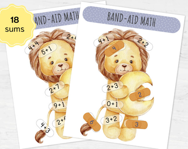 Engaging Math ADDITION Set: Montessori Math Worksheets - Print at Home