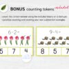 Spring Subtraction Clip Cards for Preschool Math | Montessori Math Practice Worksheets