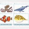 Sea Animals Number Sequence Puzzle. Montessori Kindergarten and Homeschool Resource.