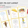 Fall Alphabet Tracing Cards - Letter Learning Activity Set for Toddlers