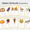 Fall Alphabet Tracing Cards - Letter Learning Activity Set for Toddlers
