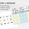 Preschool Animal Sorting activity. Printable Montessori math study.