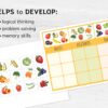 Preschool Category Sorting CROP activity. Printable Montessori math materials.