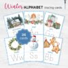 Montessori Alphabet Tracing Cards - Christmas Themes ABC Printable Activity Book for Kids