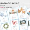 Montessori Alphabet Tracing Cards - Christmas Themes ABC Printable Activity Book for Kids
