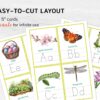 Spring Alphabet Tracing Cards – Printable Spring themed Letter Learning activity for toddlers