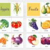 Produce Category Sorting activity. Preschool sorting activity. Printable Montessori math materials.