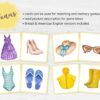 Montessori Clothes Flashcards - a Printable Homeschool Material with Nomenclature Vocabulary Cards. +BONUS