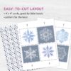 SNOWFLAKES winter matching activity: Snowflake Halves Matching Game for Toddlers.