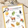 Autumn Nature Halloween Hunt for Kids | Fall Outdoor Activity Printable | Homeschool & Classroom Nature Exploration