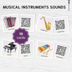 Explore Musical Sounds – QR Code Instrument Listening Activity | Montessori-Inspired Digital Learning Cards