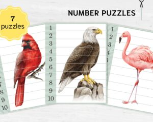Birds Number Sequence Puzzle: Montessori Math Printable (PDF)