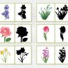 Flower Shadow Matching Cards: Montessori Learning Game (PDF Download)
