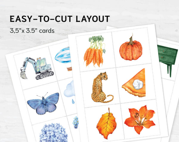 Montessori Color Sorting Matching Game: Toddler's 12-Color Recognition and Matching Activity Printable Set