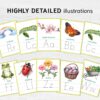 Spring Alphabet Tracing Cards – Printable Spring themed Letter Learning activity for toddlers