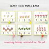 Spring Math Subtraction Clip Cards for Preschool | Montessori Math Practice Worksheets