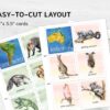 Animals Continents Matching Adventure. Printable Montessori Geographic Exploration. BONUS: 7 continents posters.