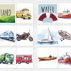 Transportation Sorting Activity | Printable Vehicle Sorting Cards | Montessori-Inspired Early Learning Materials