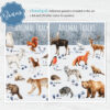 Winter Animal Tracks Matching Game: Montessori Nature Cards with a BONUS Poster (Digital Download)