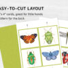 Insects Symmetry Matching Puzzle: Montessori Toddler Activity (Digital Download)