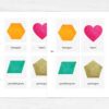 Montessori Shapes Flashcards: Early Learning Geometry Cards (PDF)