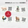 Farm Animal Sounds – QR Code Listening Activity | Montessori-Inspired Digital Learning Cards