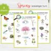 Nature Scavenger Hunt. Printable Spring Nature Activity. Outdoor Easter Adventure Game Download for Kids