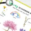 Nature Scavenger Hunt. Printable Spring Nature Activity. Outdoor Easter Adventure Game Download for Kids