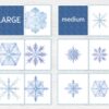 Snowflakes Sorting Activity – Printable Winter Sorting Cards | Montessori & Preschool