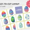 Easter Egg Size Sorting Activity, Large Medium Small Matching, Preschool Montessori Printable