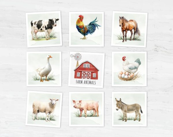 Animals Category Sorting Printable | Montessori Matching Game | PreK Kindergarten PDF