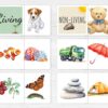 Living and Nonliving Sorting Activity Printable | Montessori Science Classification | PreK-K Category Sorting Cards | PDF